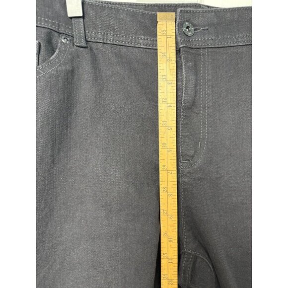 Chico's Women's Black Straight Leg Demin Jeans Size 2.5 Short - EUC - Picture 9 of 11